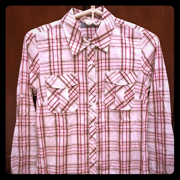 Vintage! Delias plaid button down - Picture 2 of 4